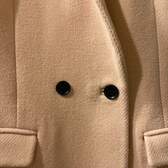 BANANA REPUBLIC PINK DOUBLE-BREASTED COAT PINK BLUSH MEDIUM - Picture 14 of 16